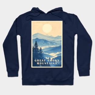 Great Smoky Mountains national park travel poster Hoodie